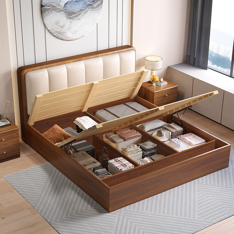 中式储物床
